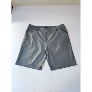 Adidas Golf Shorts Mens 40 Grey Flat Front Performance Athletic Casual Wicking